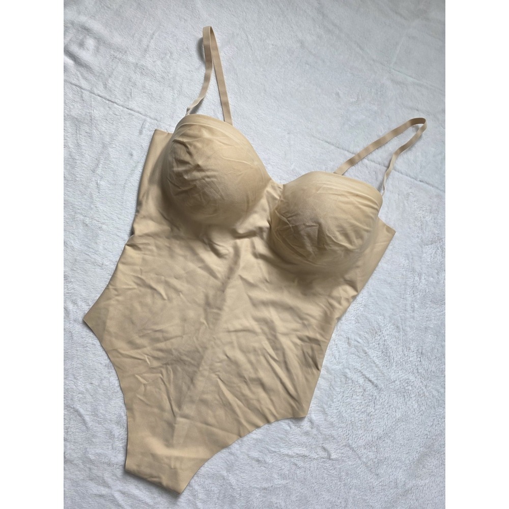 SKIMS Body UNDERWIRE THONG BODYSUIT in Sand Womens Size 2XL/XXL NWOT $138